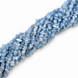 Akvamarin – Blå Nuggets (4–12mm), 82cm - Uniq Perler - 0000008442