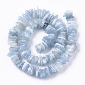 Aquamarin Chips, Blau, 6 - 18mm - Uniq Perler - 945291