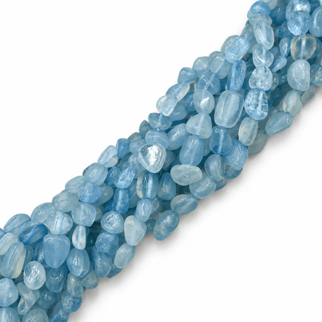 Akvamarin – Oval (8–15x4–12mm) - Uniq Perler - 114101