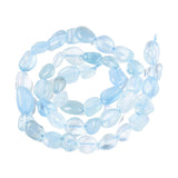 Akvamarin – Oval (8–15x4–12mm) - Uniq Perler - 114101