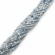 Akvamarin Perler – Facetterede, Runde (4 mm) - Uniq Perler - 117278