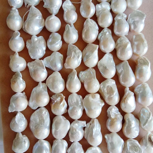 AL Ferskvandsperler Ferskvandsperler, barok perle, Grade A, 11-15 mm