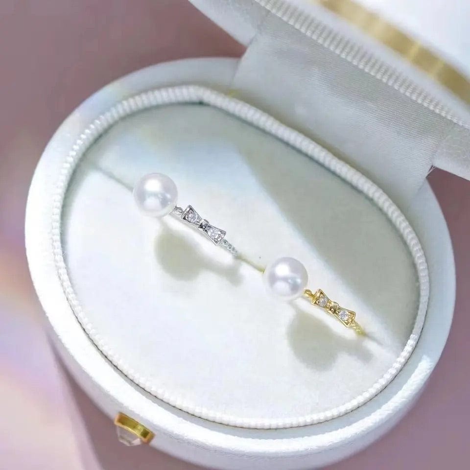AL regulerbar ringe Justerbar 925 sterling sølv fingerring til top/anboret perle