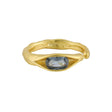 Ali Ring Justerbar Ring med zirkonia sten, forgyldt 925/Sterling Sølv