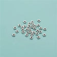 Ali Sterling sølv 925 Sterling, flade, kantet perler str. 2,5 mm i dia, 10 stk.