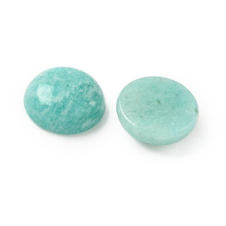 Amazonit Cabochon – Halvrund (12mm) 1 stk - Uniq Perler - 