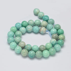 Amazonit, Grøn - (7 - 8mm) - Uniq Perler - 049845