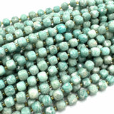 Amazonit – Kubeformet Natursten (8 mm) - Uniq Perler - 735789