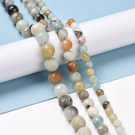 Amazonit, Mange Facetteret - 8mm - Uniq Perler - 112985