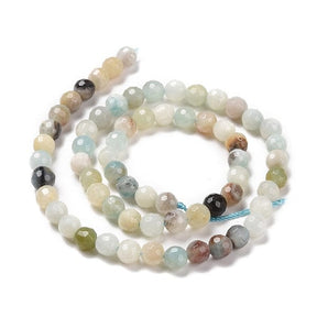 Amazonite, Many Faceted - 8mm - Uniq Perler - 112985