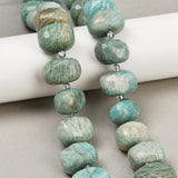 Amazonit – Nuggets, Facetteret (14 - 21mm) - Uniq Perler - 115903