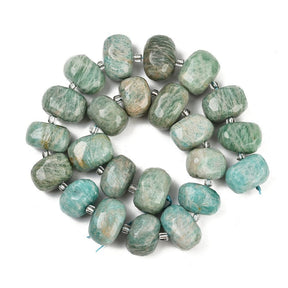 Amazonit – Nuggets, facettiert (14 - 21 mm) - Uniq Perler - 115903