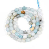 Amazonit – Oval, Facetteret (6x5mm) - Uniq Perler - 115905