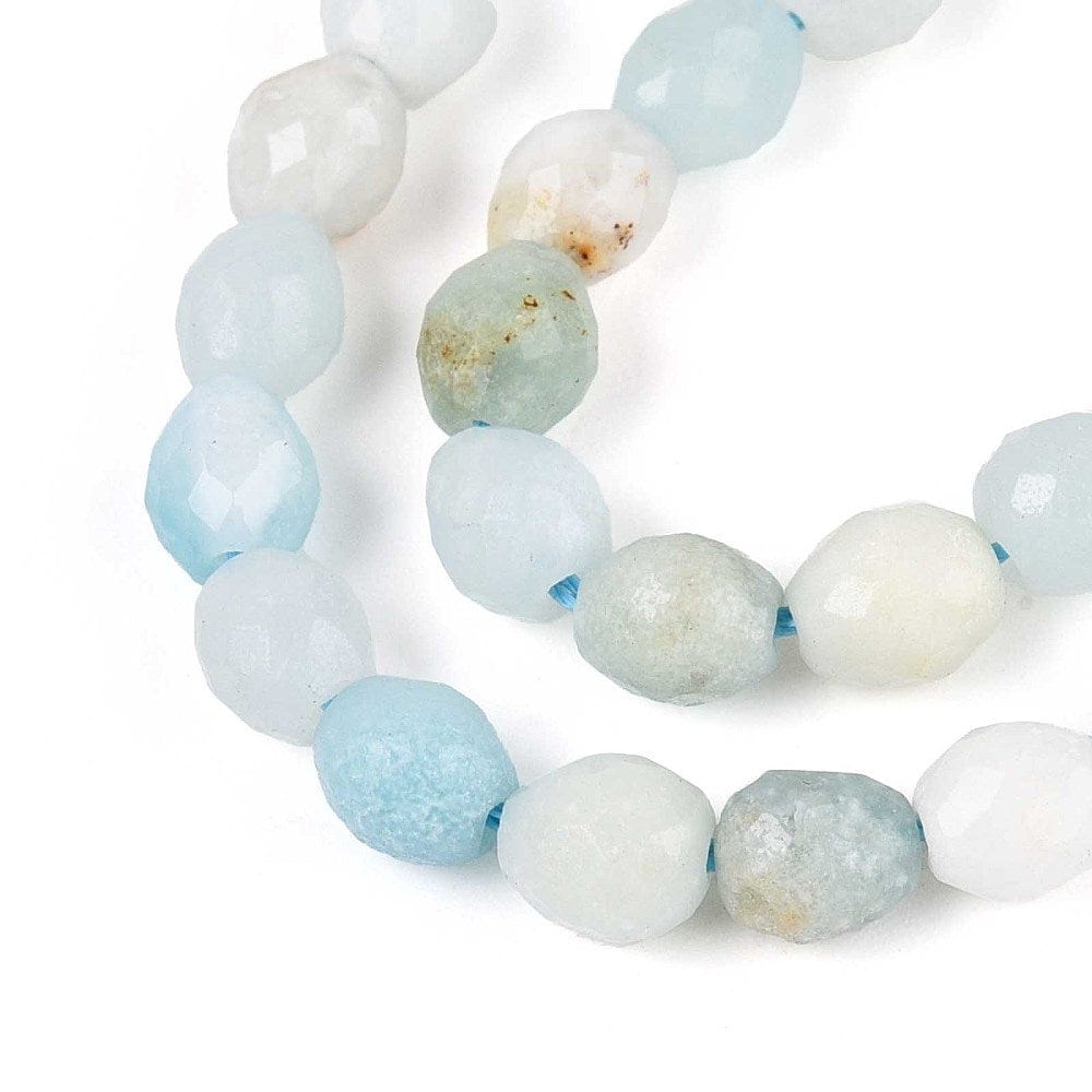 Amazonit – Oval, Facetteret (6x5mm) - Uniq Perler - 115905