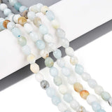 Amazonit – Oval, Facetteret (6x5mm) - Uniq Perler - 115905