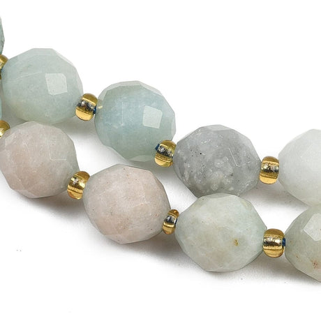 Amazonit – Oval, Facetteret (9x10mm) - Uniq Perler - 115904