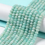 Amazonit Perler, Facetteret - 4,5x3mm - Uniq Perler - 112984