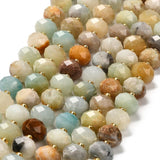 Amazonit Perler - Facetteret Rondel (10x6,5mm) - Uniq Perler - 115902