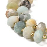 Amazonit Perler - Facetteret Rondel (10x6,5mm) - Uniq Perler - 115902