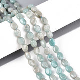 Amazonit Perler – Flad Oval (8x6mm) - Uniq Perler - 115785