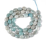 Amazonit Perler – Flad Oval (8x6mm) - Uniq Perler - 115785