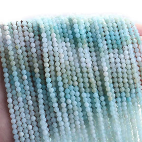 Amazonit Perler – Gradueret Farvet (3mm) Grade A - Uniq Perler - 125632