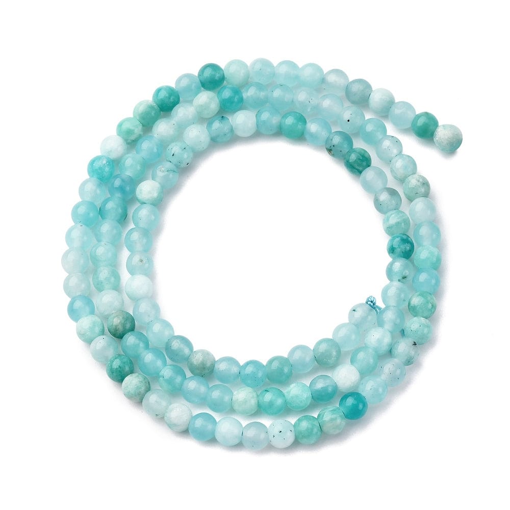 Amazonit – Rund (4mm) - Uniq Perler - 115065