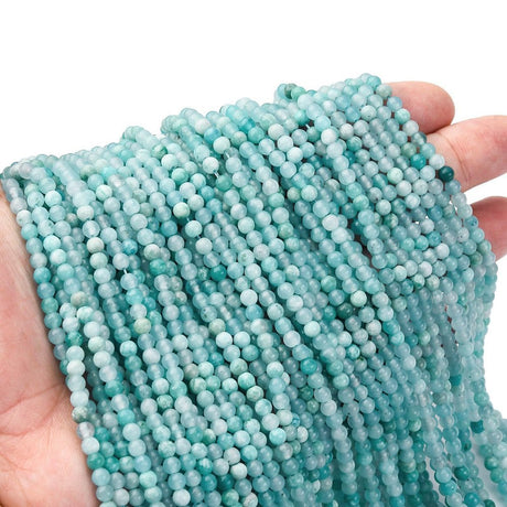 Amazonit – Rund (4mm) - Uniq Perler - 115065