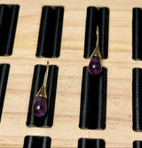 Ametyst Dråber, Topboret/Anboret, 13x8mm, 2 Stk - Uniq Perler - 0000001657