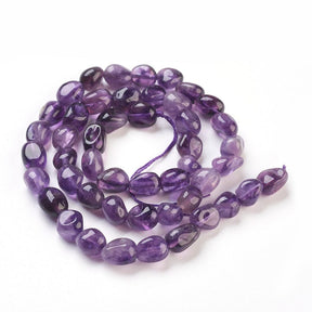 Amethyst – Purple, Nuggets (6 - 12mm) - Uniq Perler - 