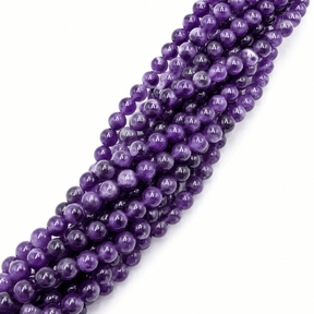 Ametyst –Lilla, Runde (6mm) - Uniq Perler - 849842