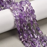 Ametyst Nuggets – Lilla, Ovale (7 - 14mm) - Uniq Perler - 342646