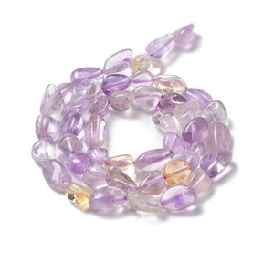 Amethyst Nuggets – Light Purple, Oval (4 - 12mm) - Uniq Perler - 0001489548