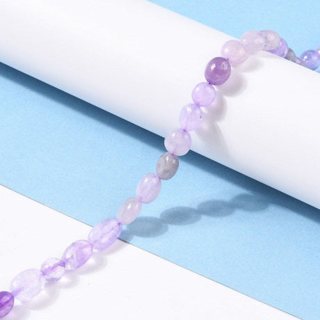 Ametyst Nuggets – Ovale (8 - 11mm) - Uniq Perler - 0001489626