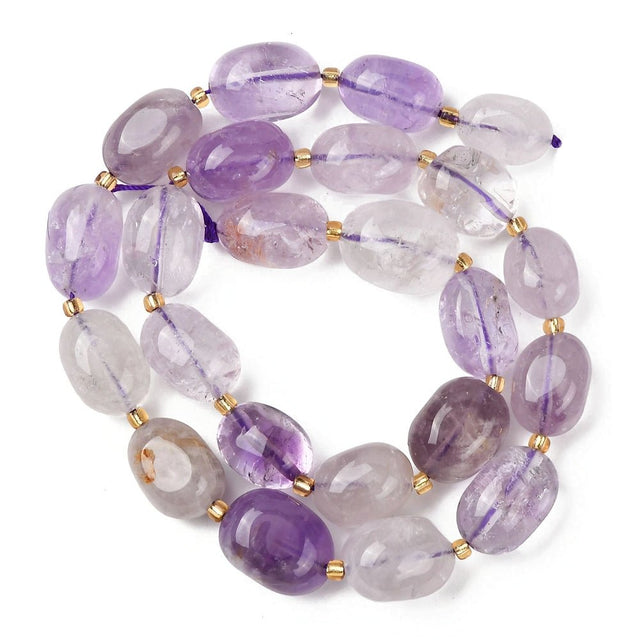 Ametyst Nuggets – Tumble (12–20mm) - Uniq Perler - 117551