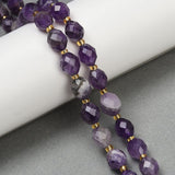 Ametyst Perler – Facetteret Oval (10x8mm) - Uniq Perler - 114684