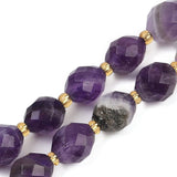 Ametyst Perler – Facetteret Oval (10x8mm) - Uniq Perler - 114684