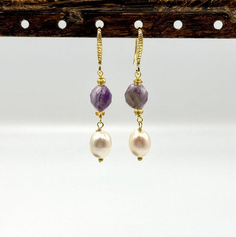 Ametyst Perler – Facetteret Oval (10x8mm) - Uniq Perler - 114684