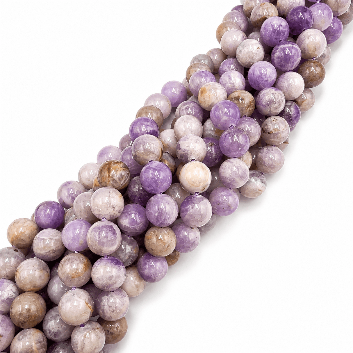 Ametyst Perler – Lavendel, Runde (10mm) - Uniq Perler - 124461