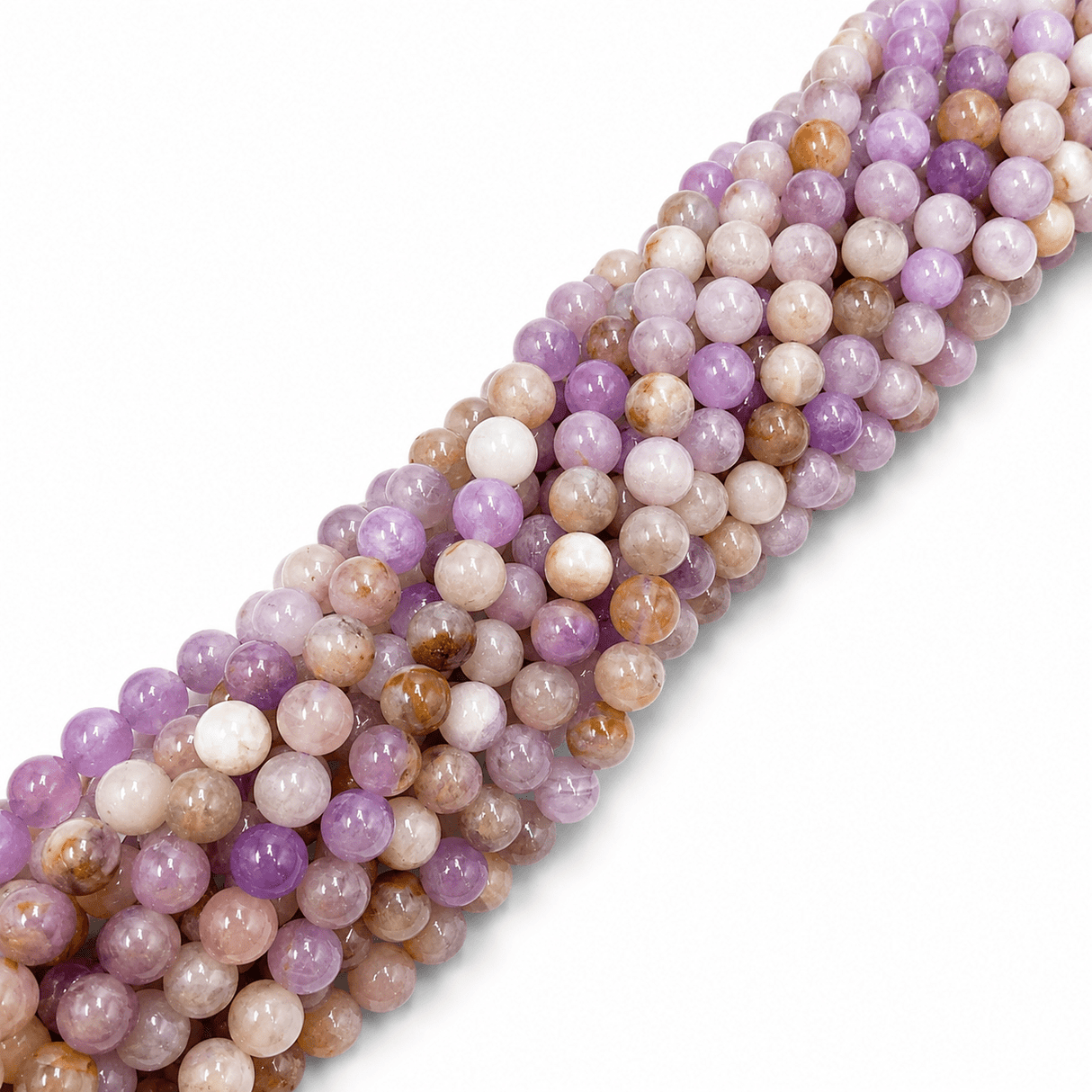 Ametyst Perler – Lavendel, Runde (4mm) - Uniq Perler - 124460