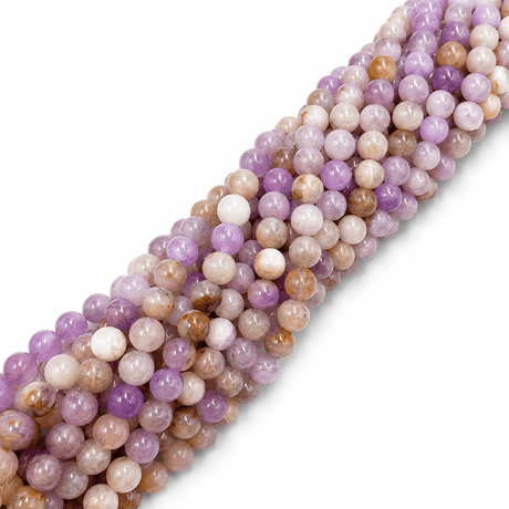 Ametyst Perler – Lavendel, Runde (4mm) - Uniq Perler - 124460