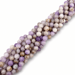 Ametyst Perler – Lavendel, Runde (8mm) - Uniq Perler - 124449