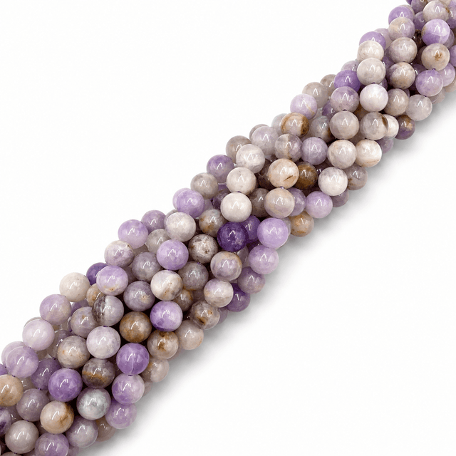 Ametyst Perler – Lavendel, Runde (8mm) - Uniq Perler - 124449