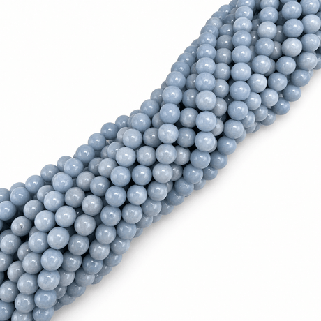 Angelit Perler – Runde, Grade A (6mm) - Uniq Perler - 125549