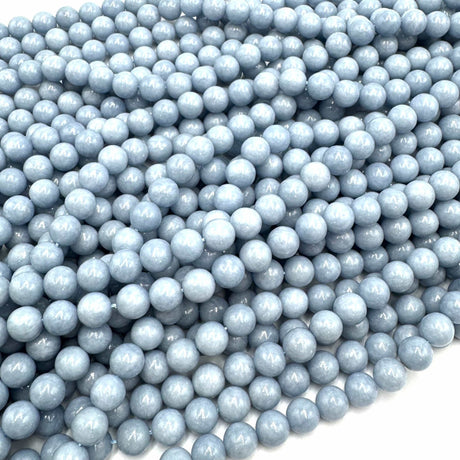 Angelite Perler – Rund (8mm) - Uniq Perler - 668722