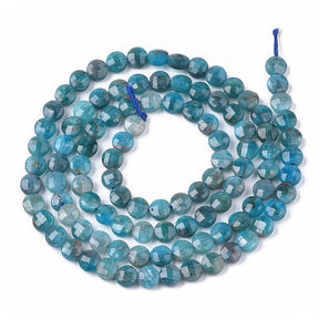 Apatit – Blau, Münzfacettiert (4x2,5mm) - Uniq Perler - 348275