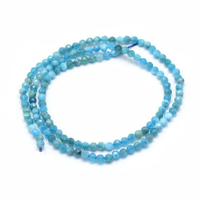 Apatit – Facetteret, Blå (3mm) - Uniq Perler - 44527852