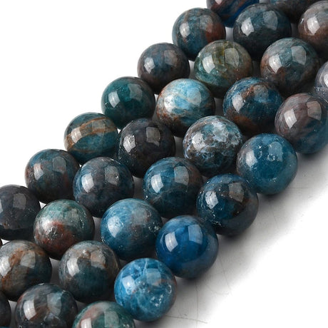 Apatit Perler – Blå, Rund (10mm) - Uniq Perler - 115068