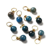 Apatit Vedhæng – Parfume Flaske Med Forgyldt Top (31–36mm) - Uniq Perler - 0001489801