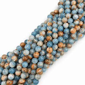 Aquatine Blå Kalsit Grade A(10mm) - Uniq Perler - 7358999